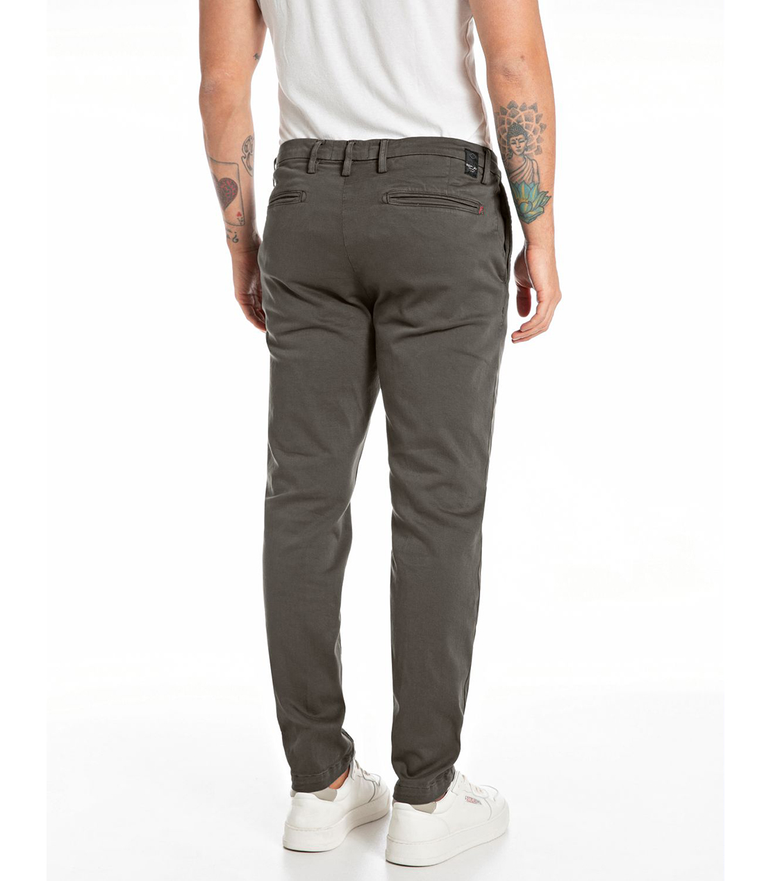 レギュラースリムBENNI Hyperflex Color スーパーストレッチチノパンツ 詳細画像 グレー 2